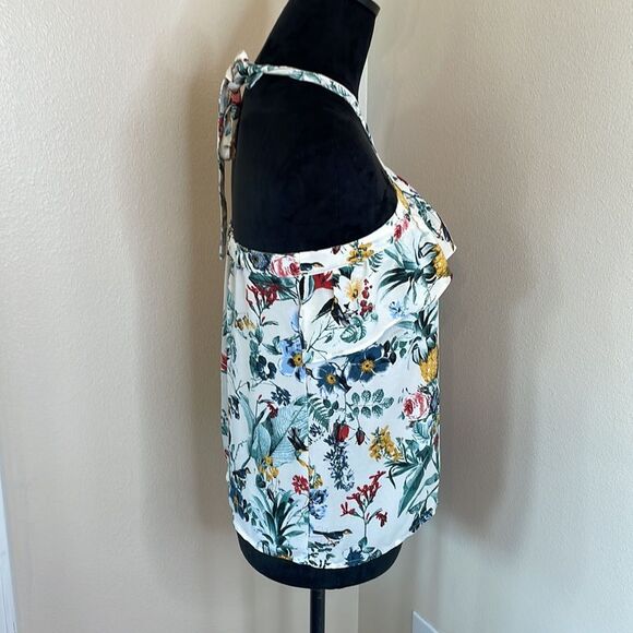 Banana republic floral halter top - Picture 4 of 8